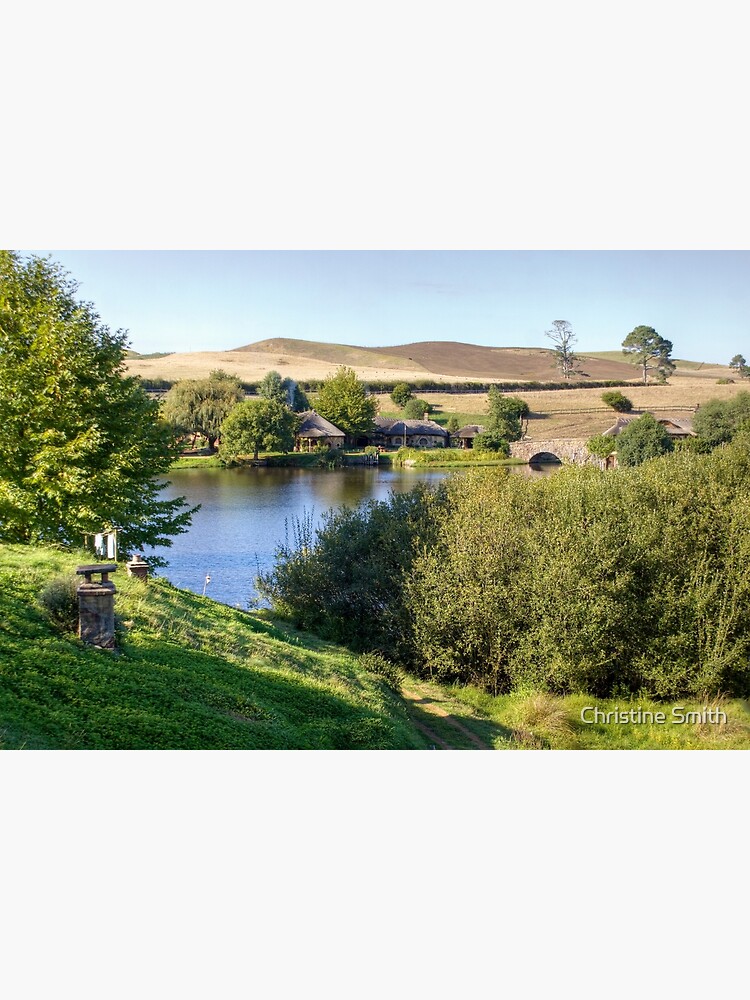 "View Across the Lake, Hinuera, New Zealand" Poster for Sale by