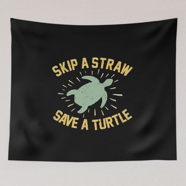 Item preview, Skip a Straw Save a Turtle Vintage Turtles Lover Cute Design Gift  designed and sold by alenaz.