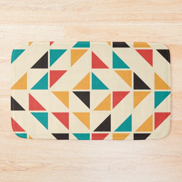 Item preview, Mid Century Colored Triangles Pattern designed and sold by La Chic.