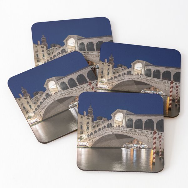 Item preview, Rialto Bridge Midnight - Venice Italy Night Magic designed and sold by Georgia Mizuleva.
