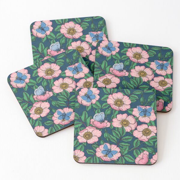 Item preview, Dog rose and butterflies designed and sold by Katerina Mitkova Kirilova.