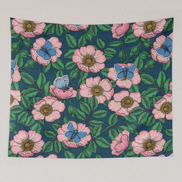 Item preview, Dog rose and butterflies designed and sold by Katerina Mitkova Kirilova.