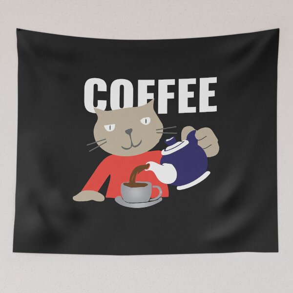 Item preview, Cat pours a little honey, coffee cat designed and sold by tarek25.