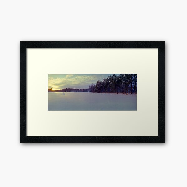 Winter Field, Finland (1996) Framed Art Print