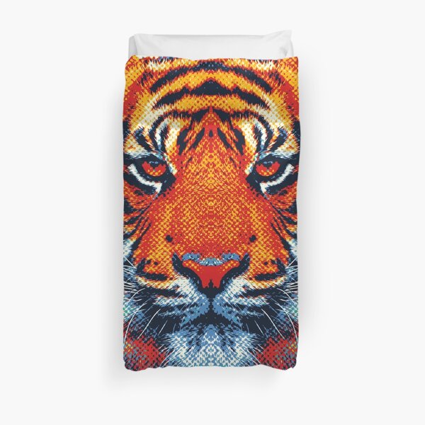 Tiger - Colorful Animals Duvet Cover