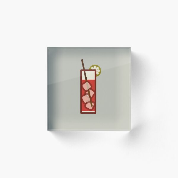Mixed - Icon Prints: Drinks Series Acrylic Block