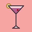 Cocktail Icon Prints Drinks Series Poster By Raquelcatalan Redbubble