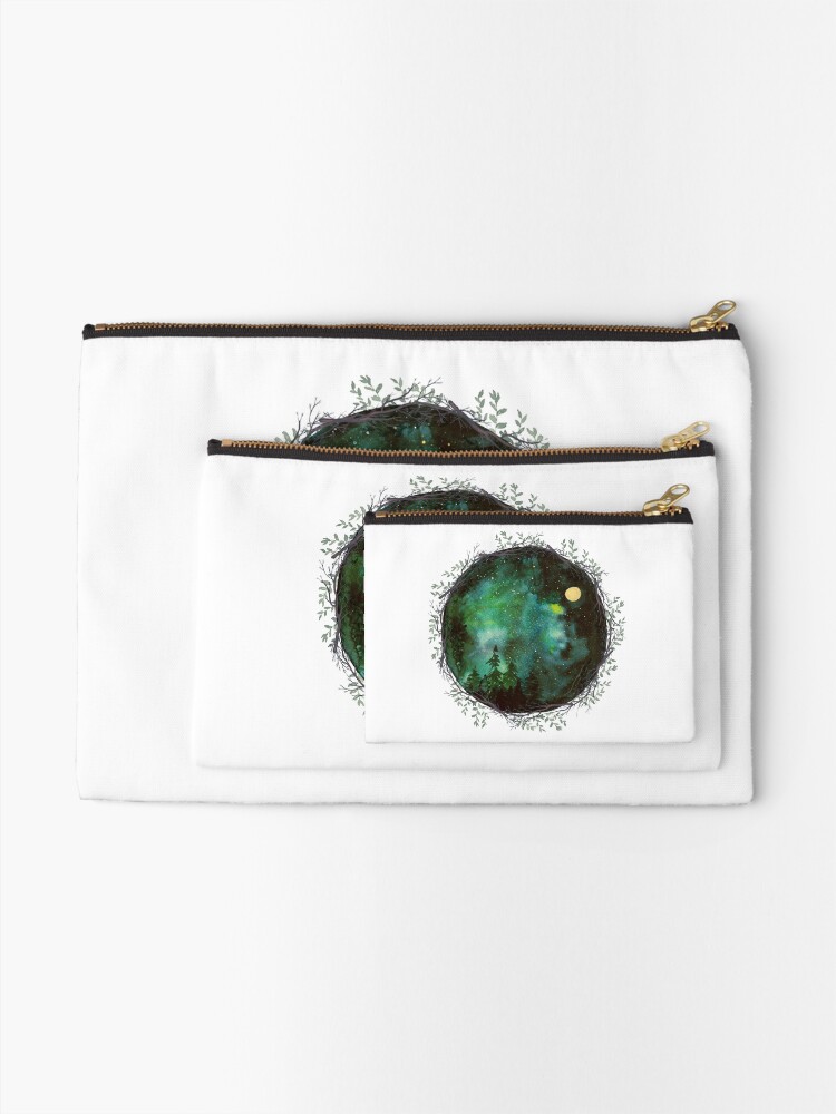 Alternate view of The sky at night Zipper Pouch