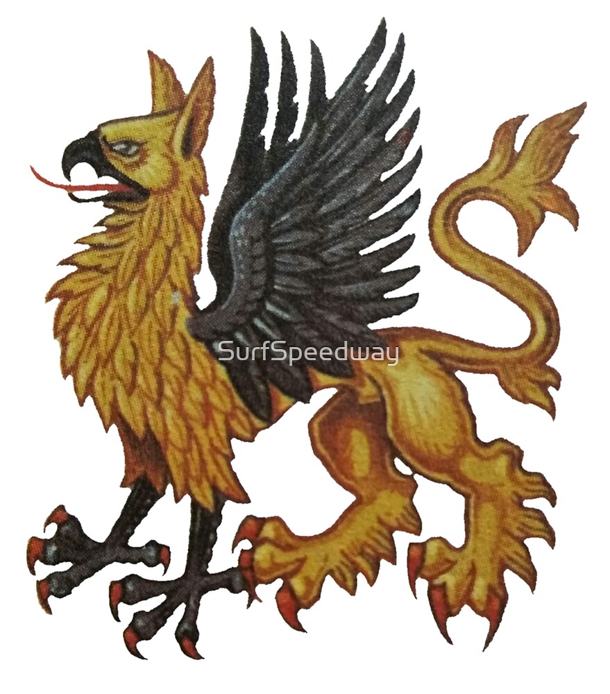 A Knights Golden Griffin By Surfspeedway Redbubble