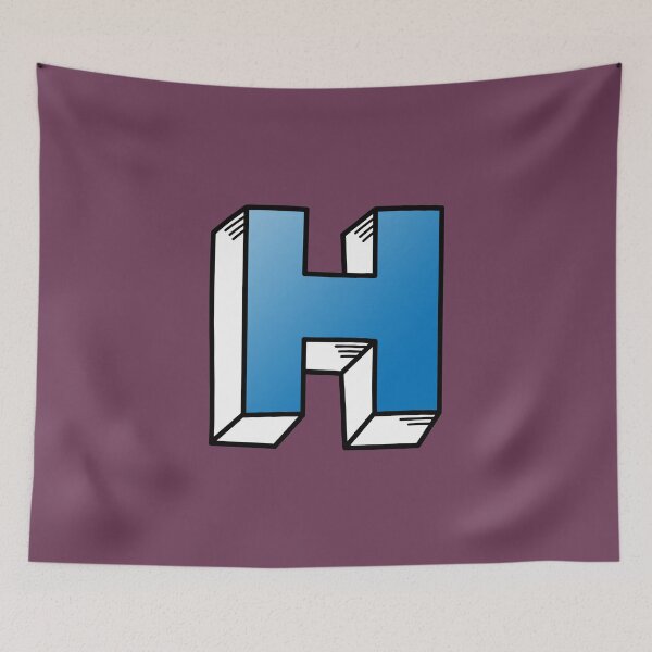 Item preview, The Letter H - Blue designed and sold by FinlayMcNevin.