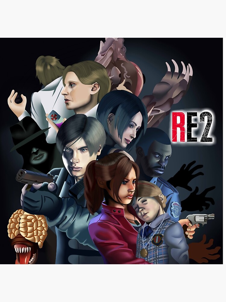 Resident Evil 2 Remake - Claire Redfield Art Board Print for Sale