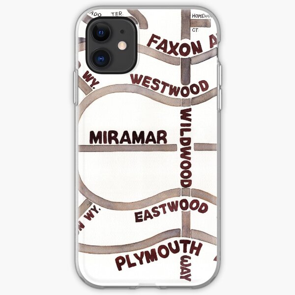 San Francisco map - Westwood Park iPhone Soft Case