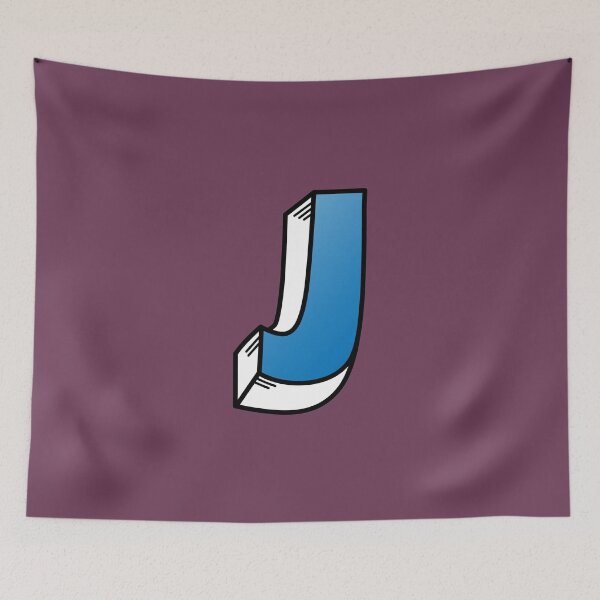 Item preview, The Letter J - Blue designed and sold by FinlayMcNevin.