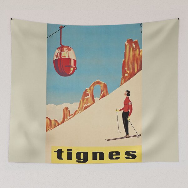 Item preview, Vintage Ski Poster designed and sold by Sasha Art Gallery.