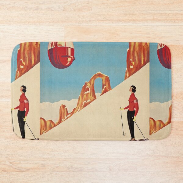 Item preview, Vintage Ski Poster designed and sold by Sasha Art Gallery.