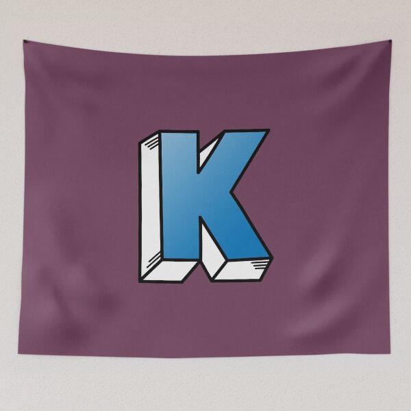 Item preview, The Letter K - Blue designed and sold by FinlayMcNevin.
