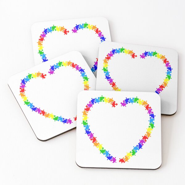 Item preview, Puzzle Rainbow Heart designed and sold by SerpentSkyArts.