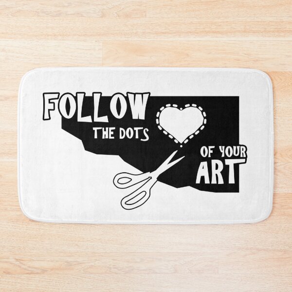 Item preview, Follow The Dots Of Your Art - Artist Quotes designed and sold by TMBTM.