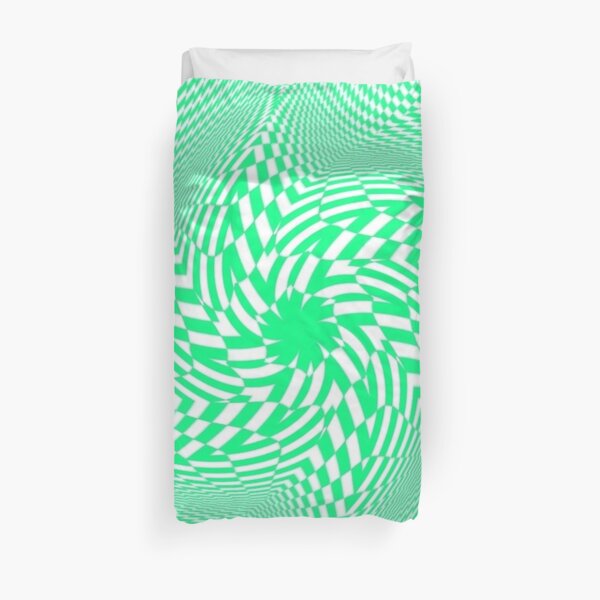 Optical #Art: Moving #Pattern #Illusion - #OpArt  Duvet Cover
