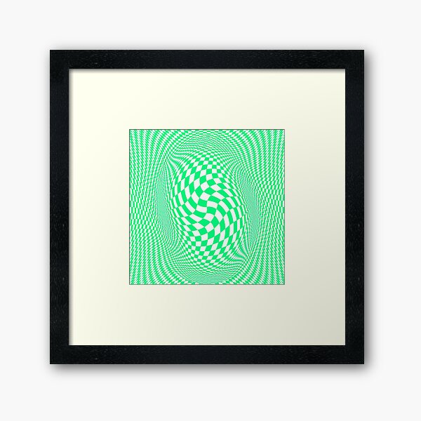 Optical #Art: Moving #Pattern #Illusion - #OpArt  Framed Art Print