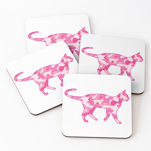 Item preview, Pink Camo Cat Kitty Cat silhouette, Camouflage Hidden Kitties! designed and sold by funnytshirtemp.