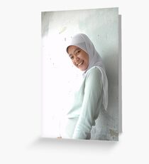 moslem girl Greeting Card