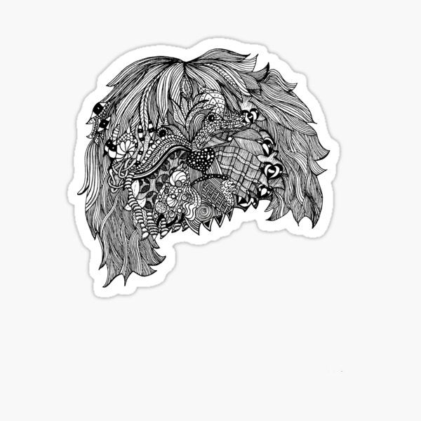 Tibet Terrier Gekritzel Sticker