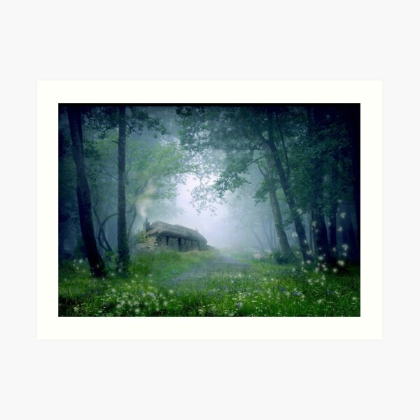 The Cottage in the Woods Art Print