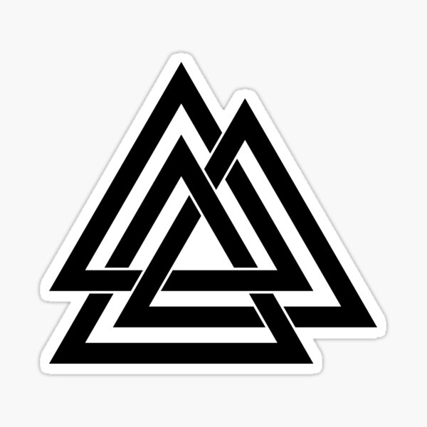 three triangles Sticker