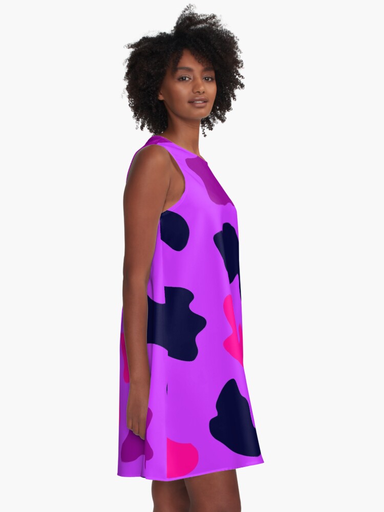 purple camo dress