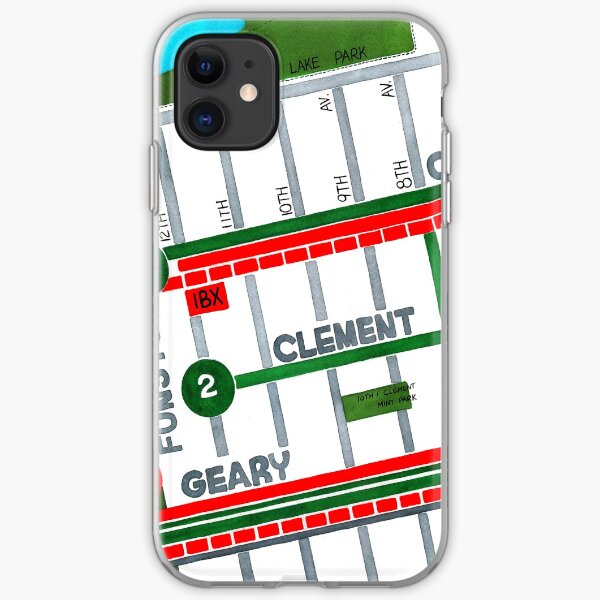 San Francisco map - Inner Richmond iPhone Soft Case