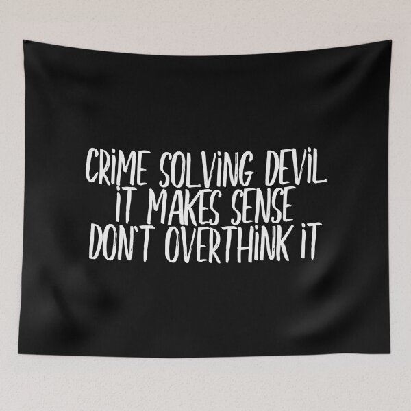 Item preview, crime solving devil (black) designed and sold by myheadisaprison.