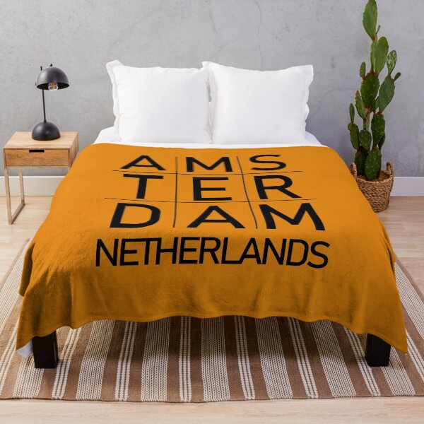 Item preview, Amsterdam City Netherlands Grid design designed and sold by GetItGiftIt.