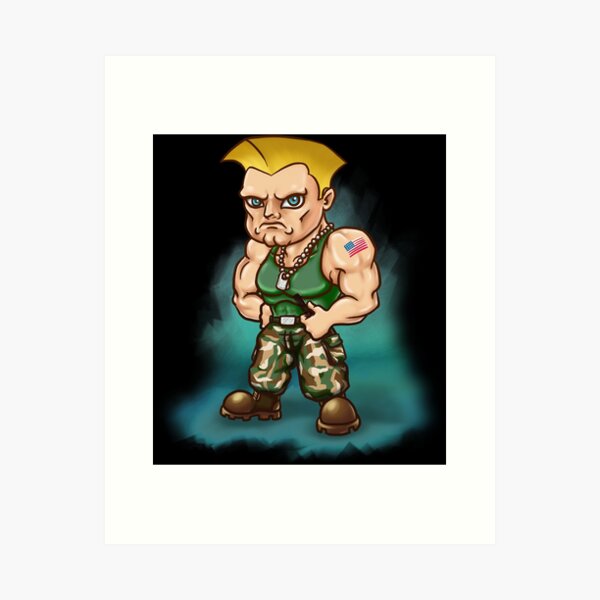 Super Street Fighter II - Guile Art Board Print for Sale by