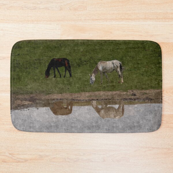 Item preview, Grazing Horses by the River designed and sold by Anna Lemos.