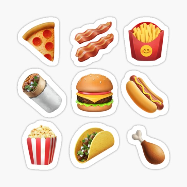 Junk Food Emoji Collection Sticker Pack Sticker