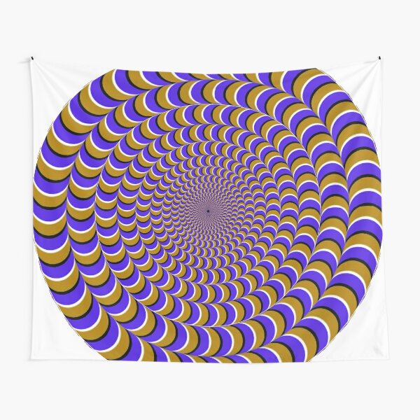 #Illusion, #pattern, #vortex, #hypnosis, abstract, design, twist, art, illustration, psychedelic Tapestry