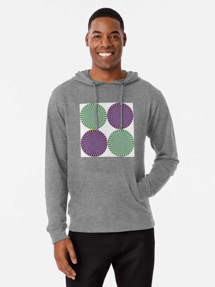 Alternate view of Optical #Art: Moving #Pattern #Illusion - #OpArt  Lightweight Hoodie