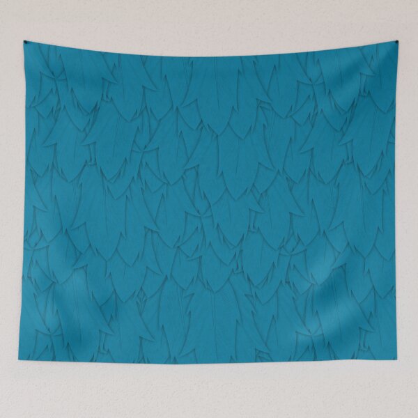 Artikelvorschau, Federmuster (Birdie Blue) entworfen und verkauft von IgniteWithin.
