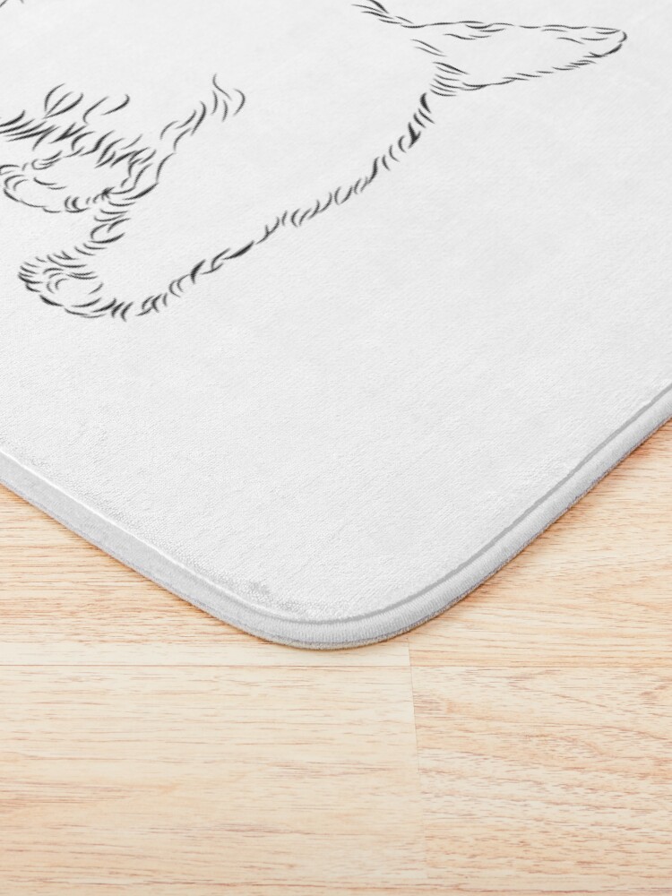 Thumbnail 3 of 6, Bath Mat, My little Westie (please message me BEFORE you order to add your own name) designed and sold by Michelle Phong.