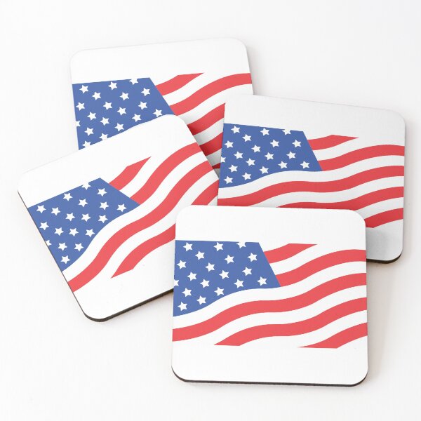 Artikelvorschau, Amerika Flagge Wellenförmig entworfen und verkauft von CharlieCreator.