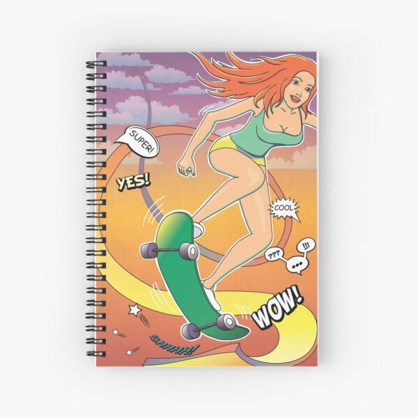 Skateboard Spiral Notebook