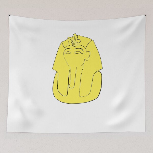 Item preview, Golden Pharaoh Mask Tutankhamun designed and sold by verbosekoala.