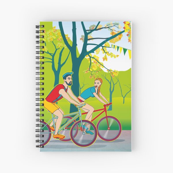 Race bikes Spiral Notebook