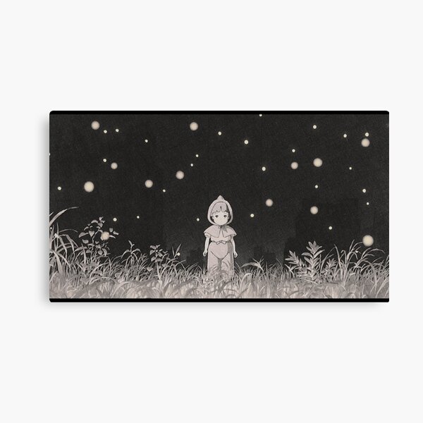 grave of the fireflies (la tumba de las luciérnagas) Canvas Print