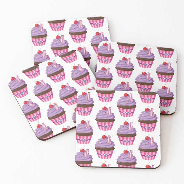 Item preview, Tasty Purple Chocolate Cupcake with Cherry designed and sold by Layerform.