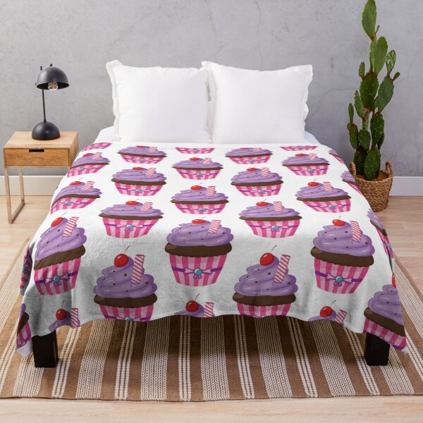 Item preview, Tasty Purple Chocolate Cupcake with Cherry designed and sold by Layerform.