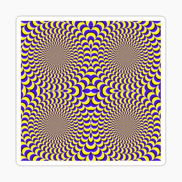 Optical #Art: Moving #Pattern #Illusion - #OpArt #opticalart #visualart #opticalillusions #artworks #abract  Sticker