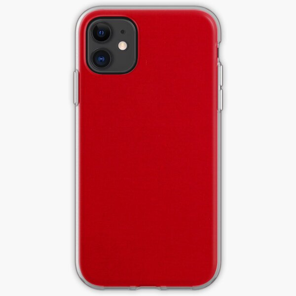 Deep Plain Red Background iPhone Soft Case
