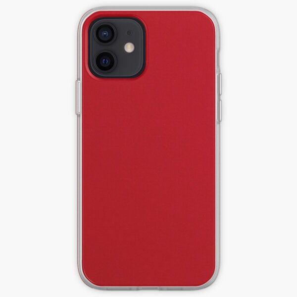 Deep Plain Red Background iPhone Soft Case